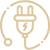 Icon of an electrical plug